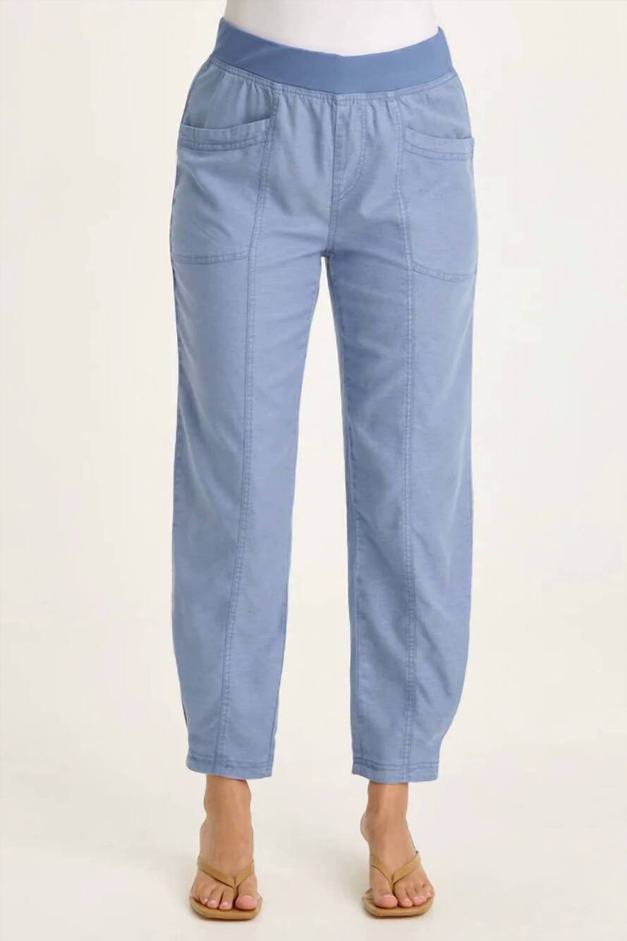 NEW XCVI beck twil barrel pants in shasta lake